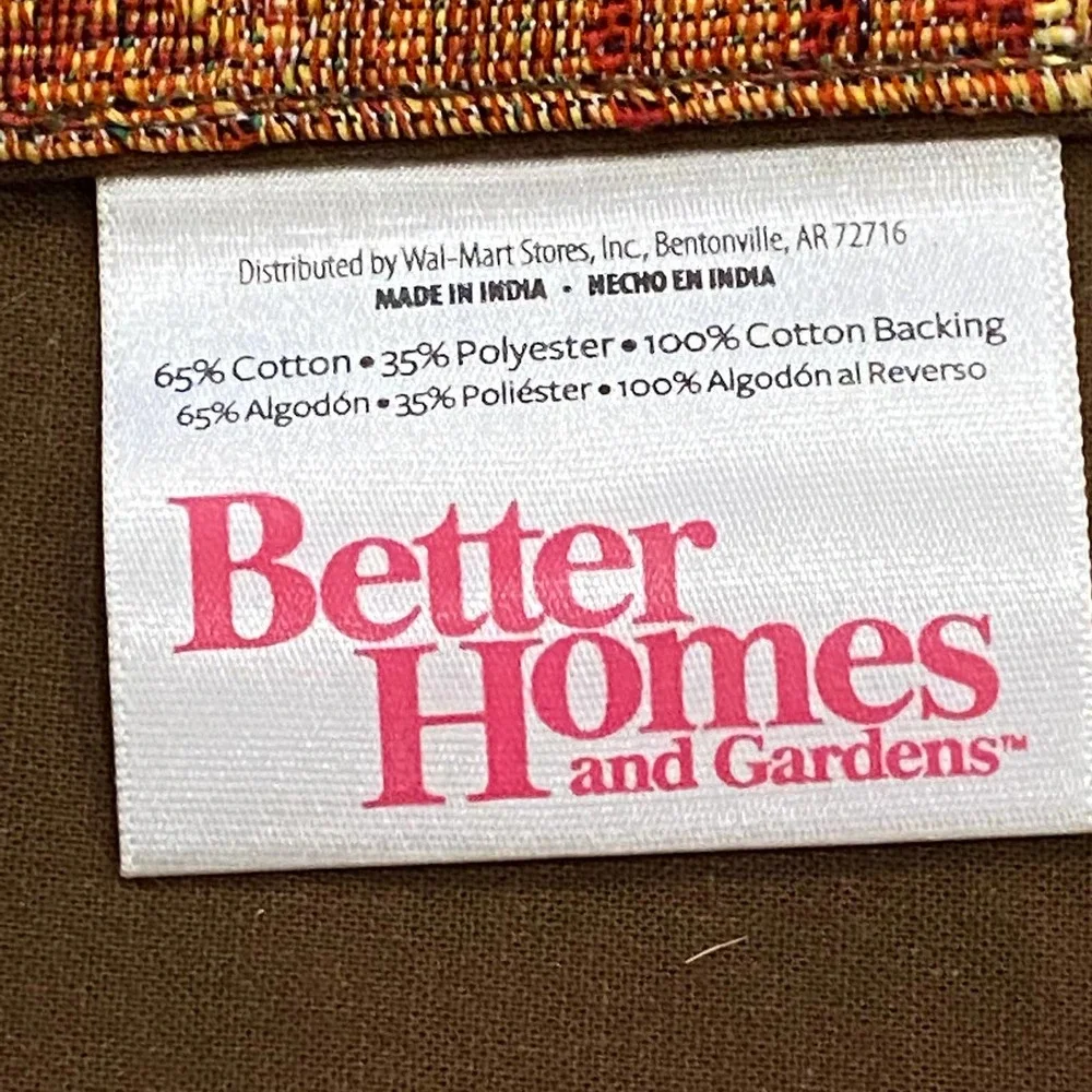 Set of 4 Autumn Inspired Tapestry Weave Cotton/Polyester‎ Placemats 19”x13-3/4”